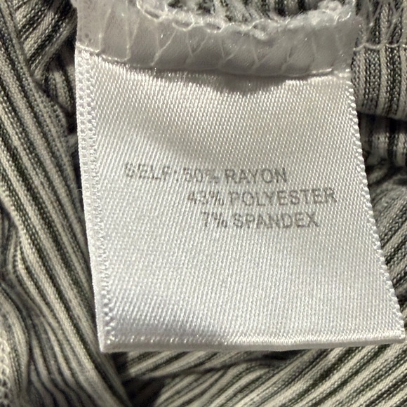 Rose & Olive Black and White Striped Tank Top - Picture 3 of 4